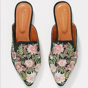 NEVER WORN Anthropologie Secret Garden Slides